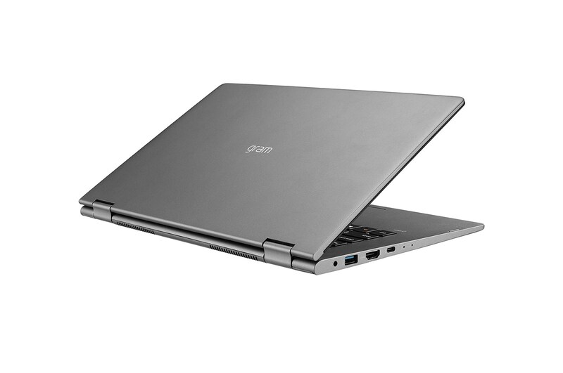 LG Gram 14T990-G Windows 10 Home. Convertible 2 en 1 ultraligero de 14" (35,5cm) FHD IPS (1kg, autonomía 23,5h, Intel i7 8ª gen., 8GB RAM, 512GB SSD) Plata - Teclado Español, A, 14T990-G
