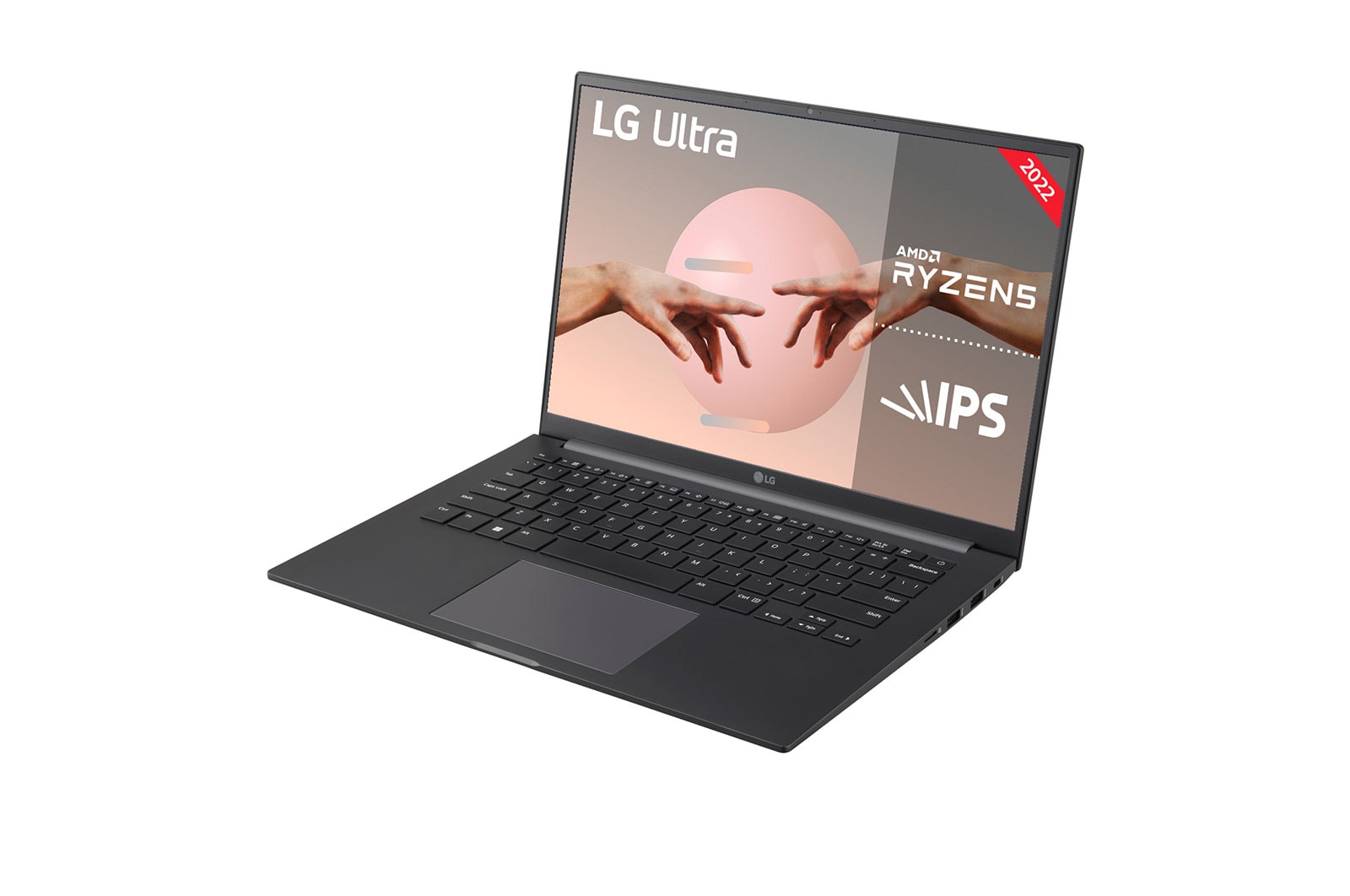 LG Ultra 14U70Q Windows 11 Pro-Portátil ultraligero de 35,5cm (14'') WQXGA IPS (1,4kg, autonomía 11,5h, AMD Ryzen™ 5625U, 8GB RAM, 256GB SSD NVMe) Plateado - Teclado Español, 14U70Q-G.AP52B