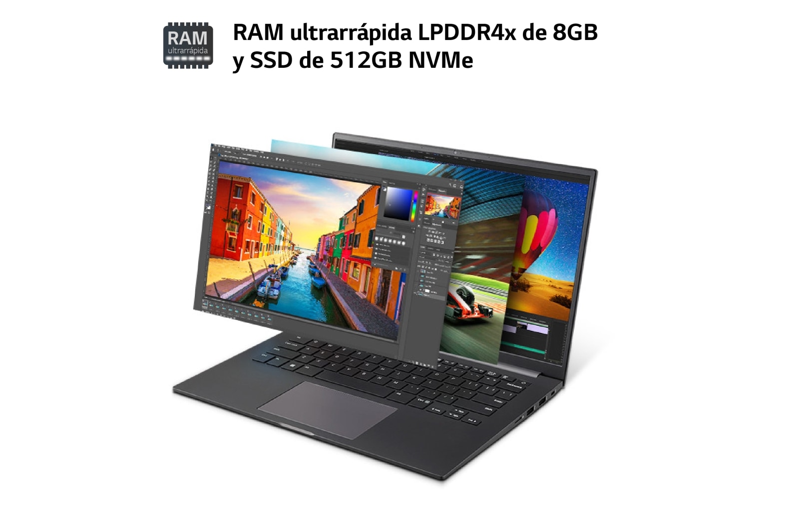 LG Ultra 14U70R/ Windows 11 Home/ R5/ 8GB/ 512GB SSD/ 1,29Kg/ 21h, 14U70R-G.AR56B
