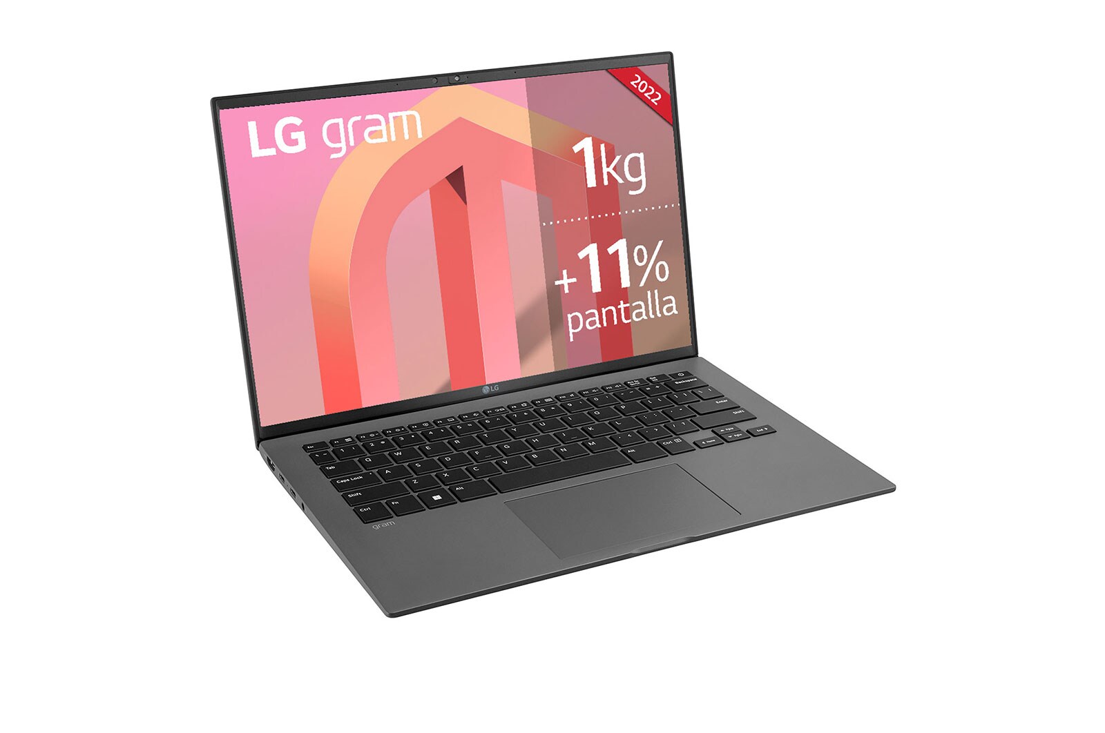 LG gram 14Z90Q Windows 11 Home - Portátil ultraligero de 35,56cm (14") WUXGA 16:10 IPS (1kg, autonomía 14h. Intel EvoTM i7 12ª gen., Iris Xe,  16GB RAM, 512GB SSD NVMe) Plata - Teclado Español, 14Z90Q-G.AA76B