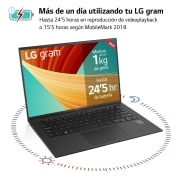 LG gram 14Z90R/ Windows 11 Home/ i7/ 32GB/ 1TB SSD/ 1Kg/ 24,5h, 14Z90R-G.AD78B