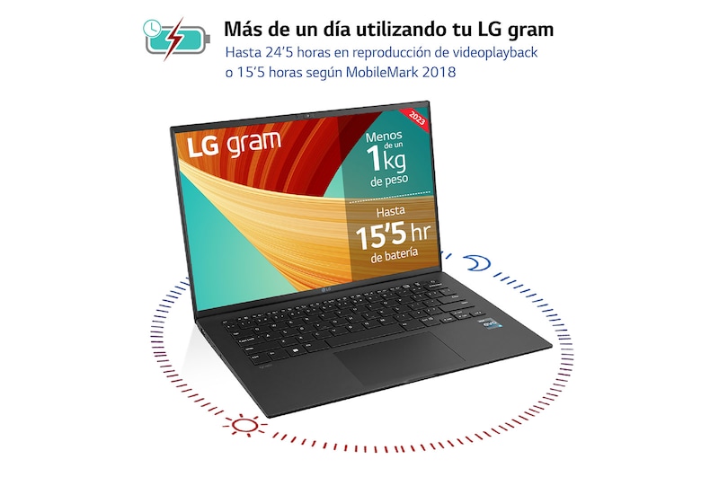 LG gram 14Z90R/ Windows 11 Pro/ i7/ 16GB/ 512GB SSD/ 1Kg/ 24,5h, 14Z90R-G.AP75B