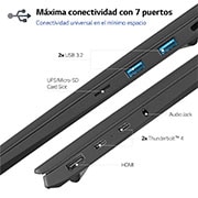 LG gram 14Z90R/ Windows 11 Pro/ i7/ 16GB/ 512GB SSD/ 1Kg/ 24,5h, 14Z90R-G.AP75B