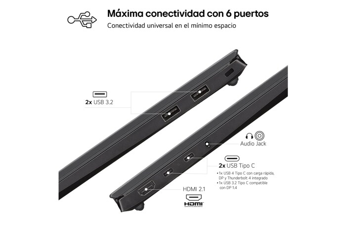 LG Laptop ligero gram de 14 pulgadas con 32GB de RAM Intel® Core™ Ultra 7 | Windows 11, pantalla IPS antirreflejos, 14Z90S-G.AD76B