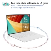 LG gram 14ZB90R/ Windows 11 Home/ i7/ 16GB/ 512GB SSD/ 1Kg/ 24,5h, 14ZB90R-G.AA74B