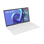 LG gram 15Z90Q Windows 11 Home - Portátil ultraligero de 39,6cm (15") FHD 16:9 IPS (1,1kg, autonomía 13h. Intel Evo<sup>TM</sup> i7 12ª gen., Iris Xe,  16GB RAM, 512GB SSD NVMe) Blanco - Teclado Español, 15Z90Q-G.AA74B