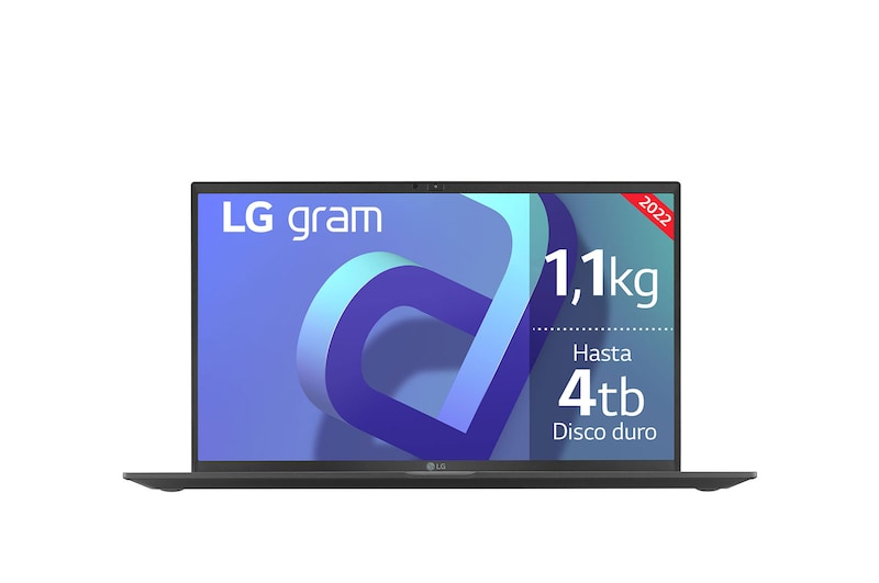 LG gram 15Z90Q Windows 11 Home - Portátil ultraligero de 39,6cm (15") FHD 16:9 IPS (1,1kg, autonomía 13h. Intel EvoTM i7 12ª gen., Iris Xe, 16GB RAM, 512GB SSD NVMe) Negro - Teclado Español, 15Z90Q-GAA75B