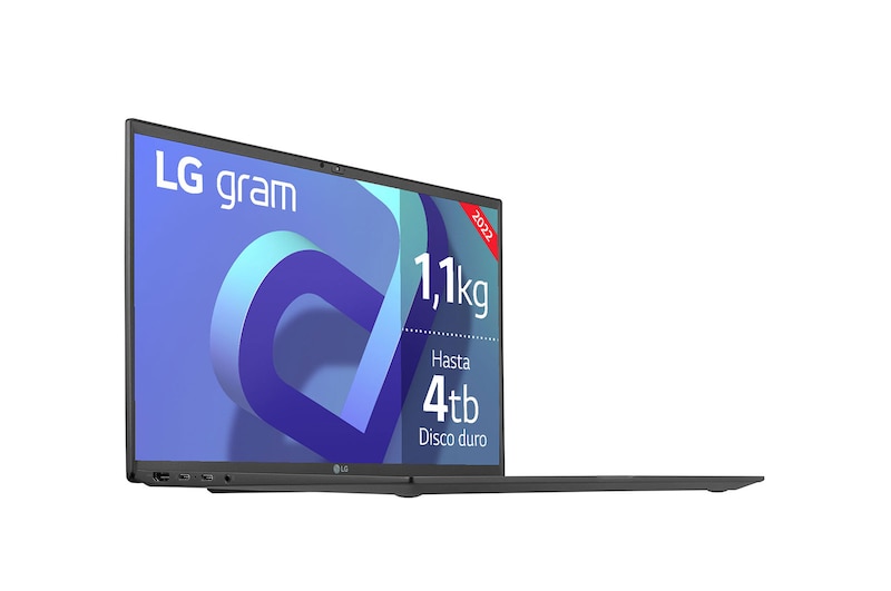 LG gram 15Z90Q Windows 11 Home - Portátil ultraligero de 39,6cm (15") FHD 16:9 IPS (1,1kg, autonomía 13h. Intel EvoTM i7 12ª gen., Iris Xe, 16GB RAM, 512GB SSD NVMe) Negro - Teclado Español, 15Z90Q-GAA75B