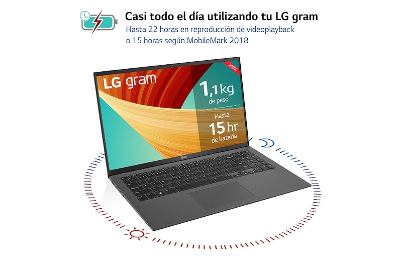 LG gram 15Z90R/ Windows 11 Home/ i7/ 32GB/ 512GB SSD/ 1,14Kg/ 22h, 15Z90R-G.AD76B