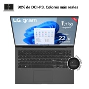 LG gram 15Z90R/ Windows 11 Home/ i7/ 32GB/ 512GB SSD/ 1,14Kg/ 22h, 15Z90R-G.AD76B