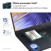 LG gram SuperSlim de 15 pulgadas Laptop OLED Ligero de 32GB RAM Intel® Core™ i7 | Windows 11, 512GB SSD, 15Z90RT-G.AD75B