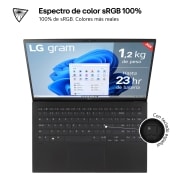 LG gram de 15 pulgadas Laptop Ligero de 16GB RAM Intel® Core™ Ultra 7 | Windows 11, Pantalla IPS Antirreflejo, 15ZD90S-G.AX75B