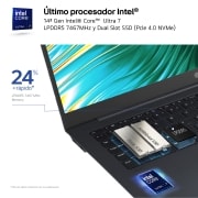 LG Superslim 15Z90ST/ Intel® Core™ Ultra 7/ Windows 11 Home/ 32GB/ 512GB SSD/ 990g/ 16h