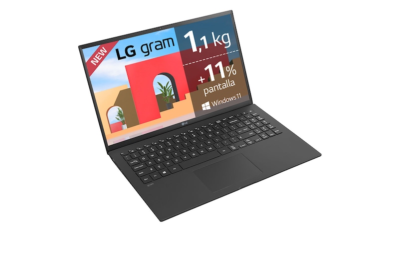 LG gram 15Z95P Windows 11 Home - Portátil ultraligero de 39,6cm (15,6'') FHD 16:9 IPS (1,1kg, autonomía 18,5h. Intel Iris Xe i7 11ª gen., 16GB RAM, 512GB SSD NVMe) Negro - Teclado Español, 15Z95P-G.AA78B