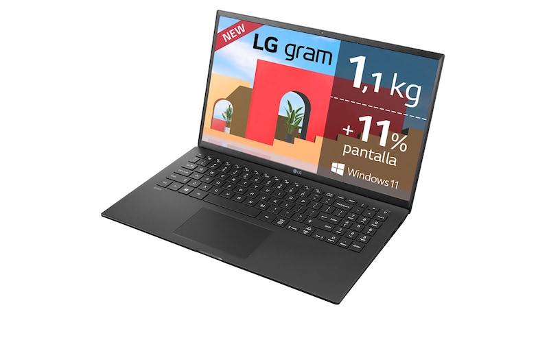 LG gram 15Z95P Windows 11 Home - Portátil ultraligero de 39,6cm (15,6'') FHD 16:9 IPS (1,1kg, autonomía 18,5h. Intel Iris Xe i7 11ª gen., 16GB RAM, 512GB SSD NVMe) Negro - Teclado Español, 15Z95P-G.AA78B