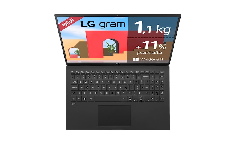 LG gram 15Z95P Windows 11 Home - Portátil ultraligero de 39,6cm (15,6'') FHD 16:9 IPS (1,1kg, autonomía 18,5h. Intel Iris Xe i7 11ª gen., 16GB RAM, 512GB SSD NVMe) Negro - Teclado Español, 15Z95P-G.AA78B