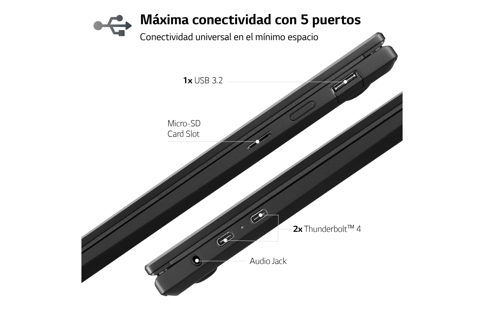 LG gram 2 en 1 de 16 pulgadas Laptop Ligero con Pantalla táctil y 16GB RAM Intel® Core™ i7 | Windows 11, 512GB SSD, 16T90R-G.AA75B