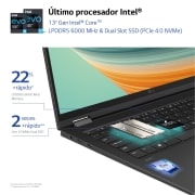 LG gram 2 en 1 de 16 pulgadas Laptop Ligero con Pantalla táctil y 16GB RAM Intel® Core™ i7 | Windows 11, 512GB SSD, 16T90R-G.AA75B