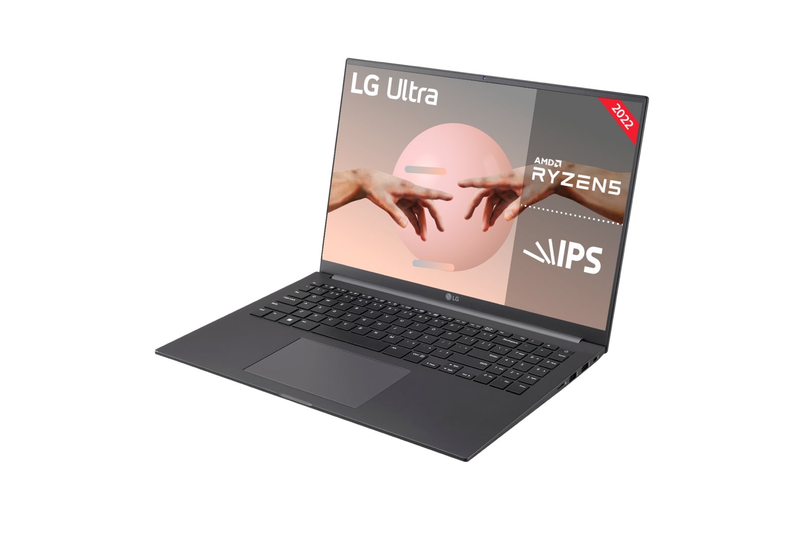 LG UltraPC 16U70Q-G.AA56B-Windows 11 Home - 16'' Ligero con pantalla 16:10 IPS antideslumbrante y procesadores AMD Ryzen serie 5000, 16U70Q-G.AA56B
