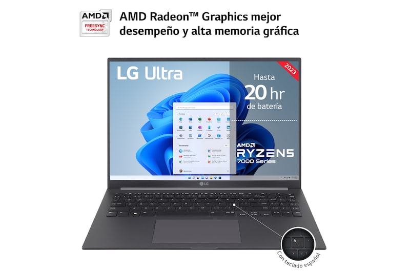 LG Ultra 16U70R/ Windows 11 Home/ R7/ 16GB/ 1TB SSD/ 1,6Kg/ 20h , 16U70R-G.AA79B