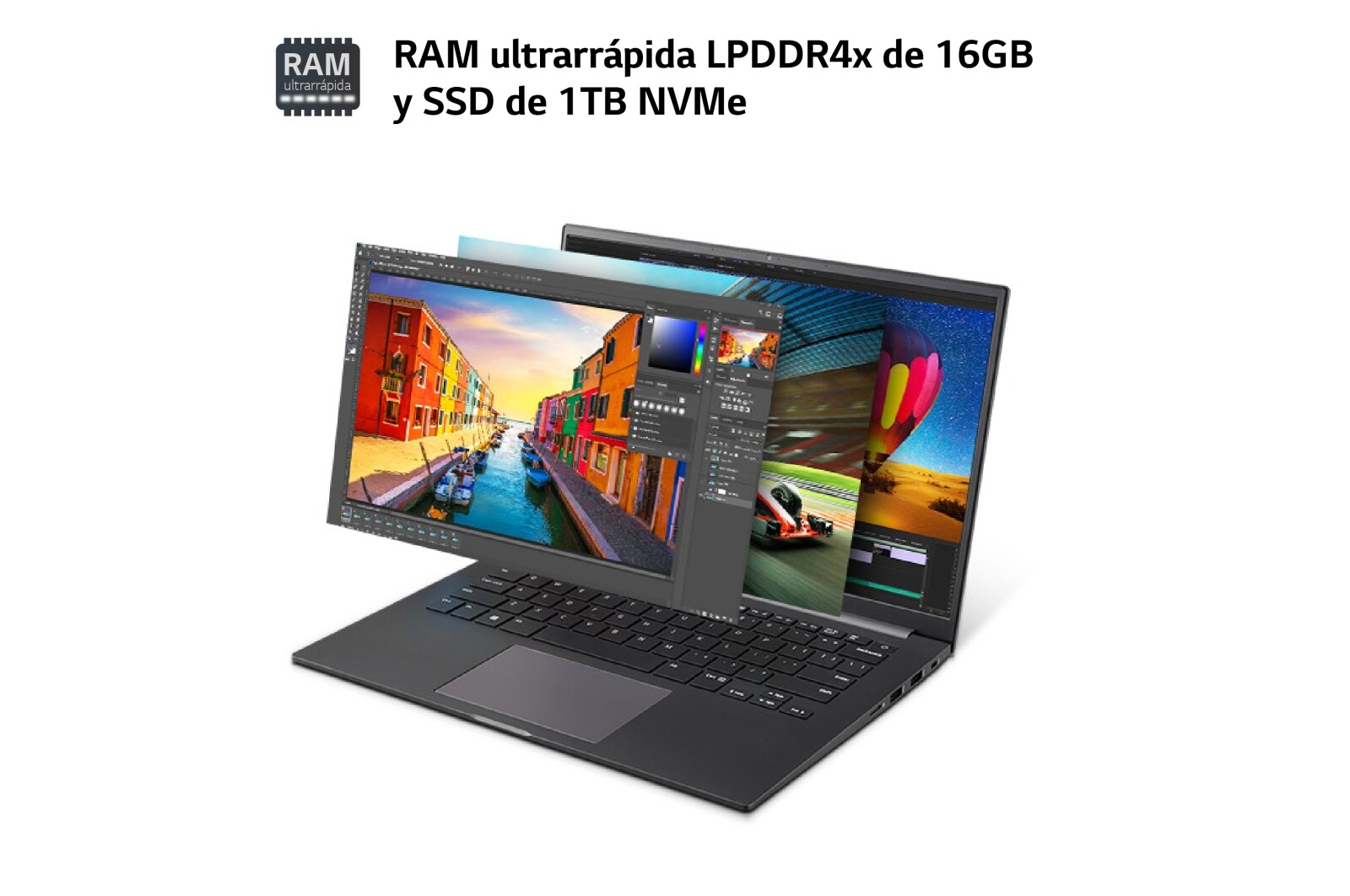 LG Ultra 16UD70R/Sin Sis OP/R5/ 16GB/ 1TB SSD/ 1,6Kg/ 20h, 16UD70R-G.AX59B