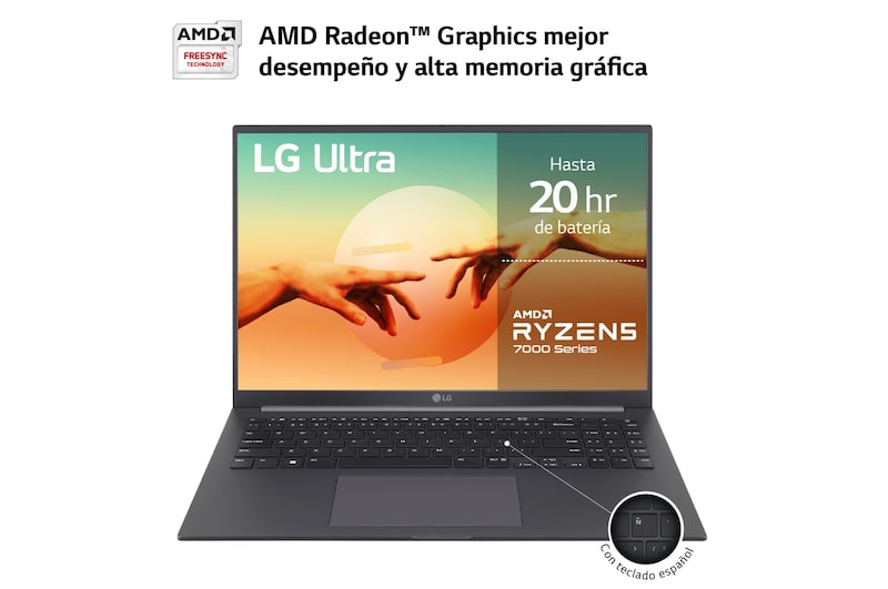 LG Ultra 16UD70R/Sin Sis OP/R5/ 16GB/ 1TB SSD/ 1,6Kg/ 20h, 16UD70R-G.AX59B