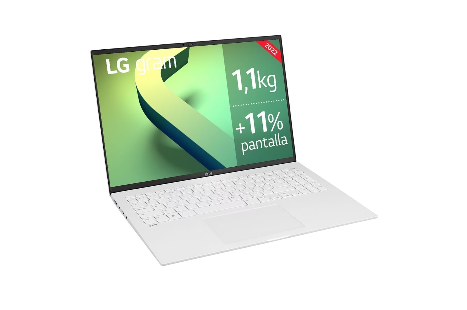 LG gram 16Z90Q Windows 11 Home - Portátil ultraligero de 40,6cm (16") WQXGA 16:10 IPS (1,2 Kg, autonomía 13h, Intel EvoTM i7 12ª gen., Iris Xe,  16GB RAM, 512GB SSD NVMe) Blanco - Teclado Español, 16Z90Q-G.AA74B