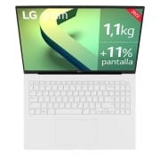 LG gram 16Z90Q Windows 11 Home - Portátil ultraligero de 40,6cm (16") WQXGA 16:10 IPS (1,2 Kg, autonomía 13h, Intel EvoTM i7 12ª gen., Iris Xe,  16GB RAM, 512GB SSD NVMe) Blanco - Teclado Español, 16Z90Q-G.AA74B