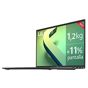 LG gram 16Z90Q Windows 11 Home - Portátil ultraligero de 40,6cm (16") WQXGA 16:10 IPS (1,2 Kg, autonomía 13h, Intel EvoTM i7 12ª gen., Iris Xe,  16GB RAM, 512GB SSD NVMe) Plata - Teclado Español, 16Z90Q-G.AA76B