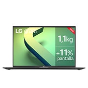 LG gram 16Z90Q Windows 11 Home - Portátil ultraligero de 40,6cm (16") WQXGA 16:10 IPS (1,1 kg, autonomía 16,5h, Intel EvoTM i7 12ª gen., Iris Xe, 32GB RAM, 1TB SSD NVMe) Negro - Teclado Español, 16Z90Q-G.AD78B