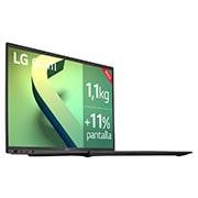 LG gram 16Z90Q Windows 11 Home - Portátil ultraligero de 40,6cm (16") WQXGA 16:10 IPS (1,1 kg, autonomía 16,5h, Intel EvoTM i7 12ª gen., Iris Xe, 32GB RAM, 1TB SSD NVMe) Negro - Teclado Español, 16Z90Q-G.AD78B
