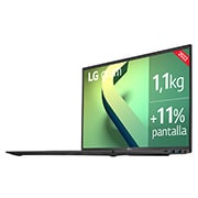 LG gram 16Z90Q Windows 11 Home - Portátil ultraligero de 40,6cm (16") WQXGA 16:10 IPS (1,1 kg, autonomía 16,5h, Intel EvoTM i7 12ª gen., Iris Xe, 32GB RAM, 1TB SSD NVMe) Negro - Teclado Español, 16Z90Q-G.AD78B