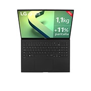 LG gram 16Z90Q Windows 11 Home - Portátil ultraligero de 40,6cm (16") WQXGA 16:10 IPS (1,1 kg, autonomía 16,5h, Intel EvoTM i7 12ª gen., Iris Xe, 32GB RAM, 1TB SSD NVMe) Negro - Teclado Español, 16Z90Q-G.AD78B