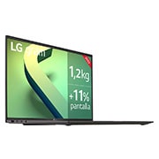 LG gram 16Z90Q Windows 11 Pro - Portátil ultraligero de 40,6cm (16") WQXGA 16:10 IPS (1,2 Kg, autonomía 13h, Intel EvoTM i7 12ª gen., Iris Xe,  16GB RAM, 512GB SSD NVMe) Negro - Teclado Español, 16Z90Q-G.AP75B