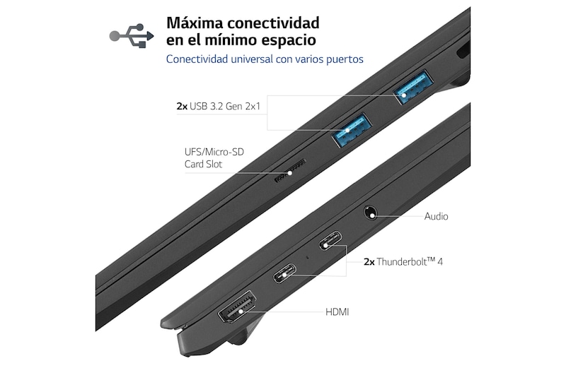 LG gram 16Z90R / Windows 11 Home/ i7/ 32GB/ 512GB SSD/ RTX 3050/ 1,3Kg/ 22,5h, 16Z90R-E.AD75B