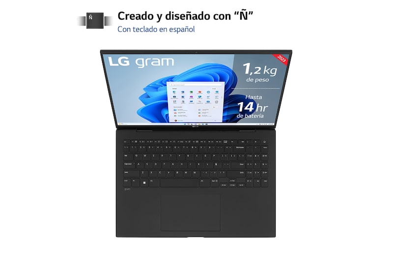 LG gram 16Z90R/ Windows 11 Home/ i7/ 32GB/ 1TB SSD/ RTX 3050/  1,2Kg/ 22,5h, 16Z90R-E.AD78B
