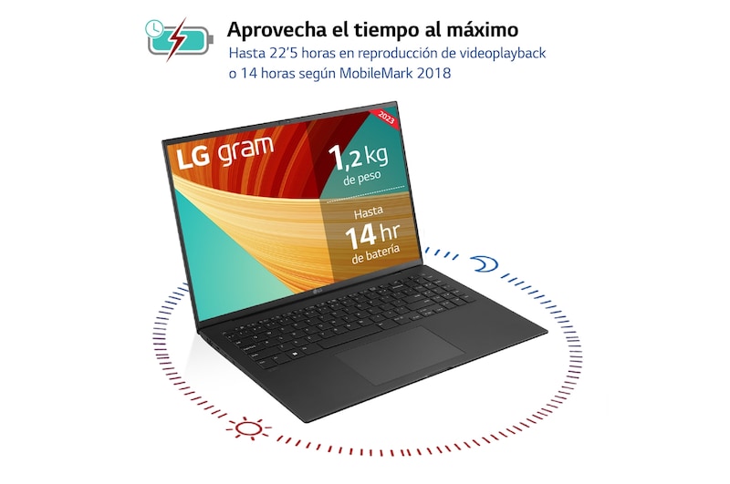LG gram 16Z90R/ Windows 11 Home/ i7/ 32GB/ 1TB SSD/ RTX 3050/  1,2Kg/ 22,5h, 16Z90R-E.AD78B