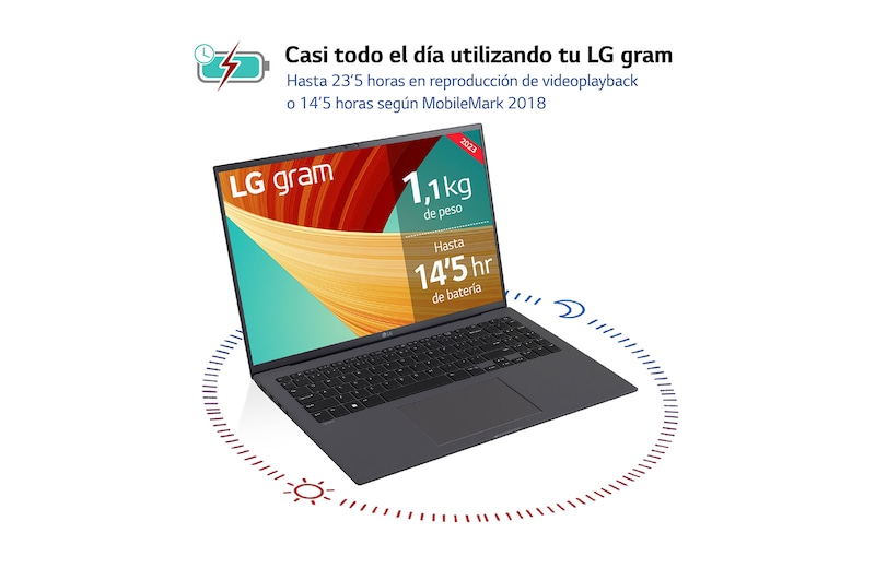 LG gram de 16 pulgadas Laptop Ligero de 32GB RAM Intel® Core™ i7 | Windows 11, Pantalla IPS Antirreflejo, 16Z90R-G.AD79B