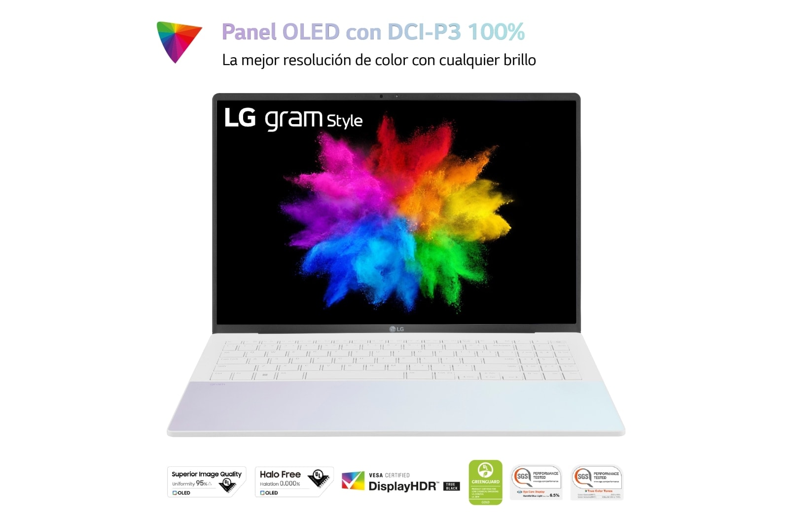 LG gram Style de 16 pulgadas Laptop OLED Ligero de 32GB RAM Intel® Core™ i7 | Windows 11, 512GB SSD, 16Z90RS-G.AD74B