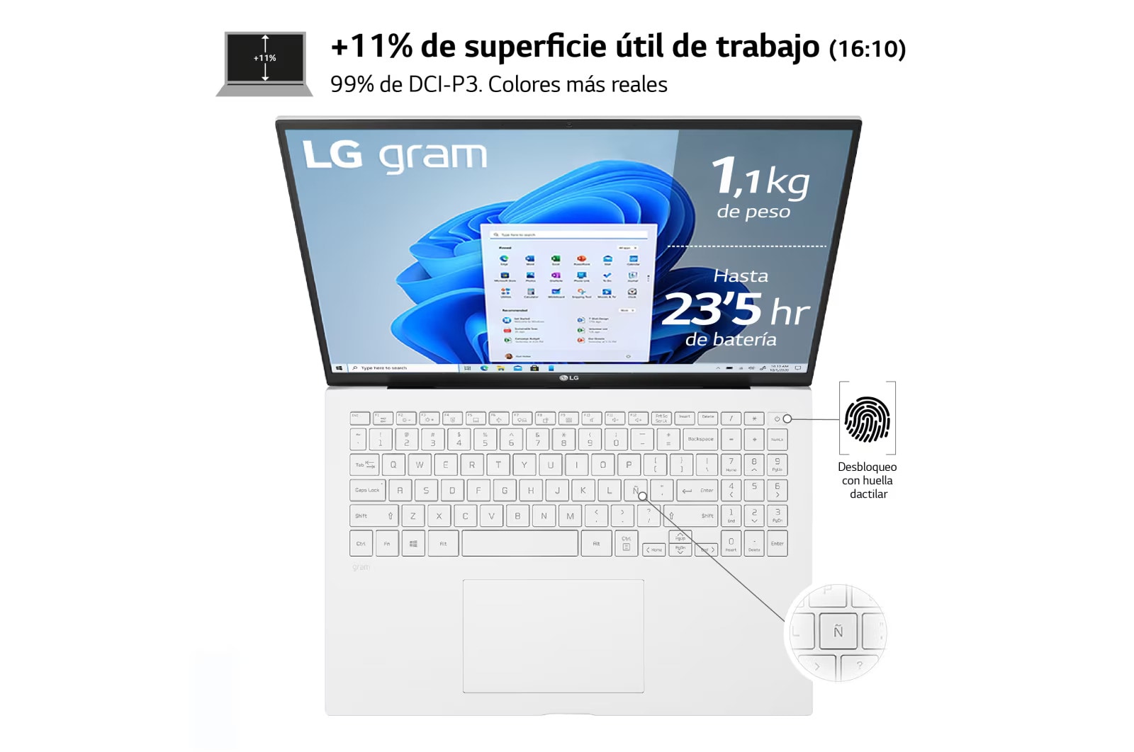 LG gram 16ZB90R/ Windows 11 Home/ i7/ 16GB/ 512GB SSD/ 1,2Kg/ 23,5h, 16ZB90R-G.AA74B