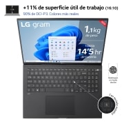 LG gram 16ZB90R/ Windows 11 Home/i7/ 16GB/ 512GB SSD/ 1,2Kg/ 23,5h, 16ZB90R-G.AA75B