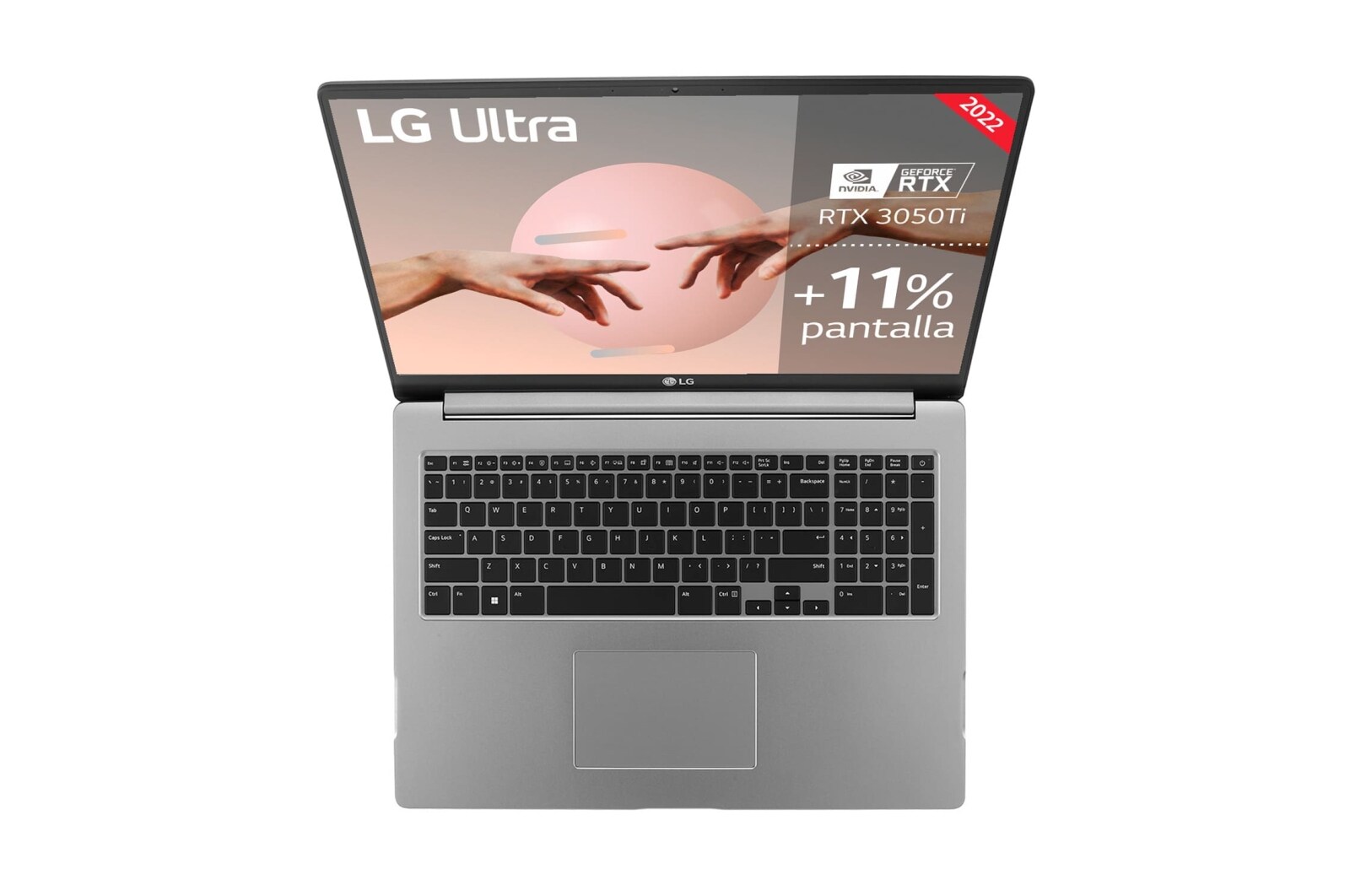 LG Ultra 17U70Q-P.AA75B <br>Windows 11 Home - Portátil de 43,18cm (17'') WQXGA IPS (1,95kg, autonomía 18,5h, Intel i7 12ª gen., NVIDIA® GeForce® RTX 3050 ti, 16GB RAM, 512GB SSD NVMe) Plata - Teclado Español, 17U70Q-P.AA75B