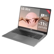 LG Ultra 17U70Q-P.AA75B <br>Windows 11 Home - Portátil de 43,18cm (17'') WQXGA IPS (1,95kg, autonomía 18,5h, Intel i7 12ª gen., NVIDIA® GeForce® RTX 3050 ti, 16GB RAM, 512GB SSD NVMe) Plata - Teclado Español, 17U70Q-P.AA75B