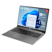 LG Ultra 17U70Q-P.AA75B <br>Windows 11 Home - Portátil de 43,18cm (17'') WQXGA IPS (1,95kg, autonomía 18,5h, Intel i7 12ª gen., NVIDIA® GeForce® RTX 3050 ti, 16GB RAM, 512GB SSD NVMe) Plata - Teclado Español, 17U70Q-P.AA75B