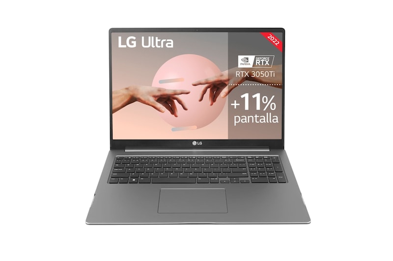 LG Ultra 17U70Q Windows 11 Home - Portátil de 43,6 cm (17'') WQXGA IPS (1,95kg, autonomía 11h, Intel i7 12ª gen., NVIDIA® GeForce® RTX 3050 ti, 4GB VRAM, 32GB RAM, 1TB SSD NVMe) Plata - Teclado Español, 17U70Q-P.AD78B