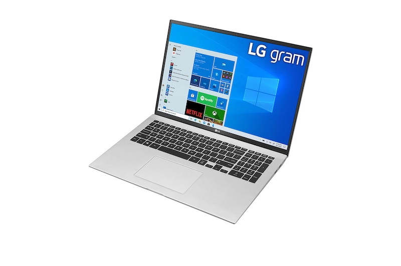 LG gram 17Z90P Windows 10 Home - Portátil ultraligero de 43,2cm (17'') WQXGA 16:10 IPS (1,3 Kg, autonomía 16,5h. Intel EvoTM i7 11ª gen., Iris Xe,  16GB RAM, 512GB SSD NVMe) Plata - Teclado Español, 17Z90P-G-AA77B