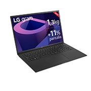 LG gram 17Z90Q Windows 11 Home - Portátil ultraligero de 43,6 cm (17") WQXGA 16:10 IPS (1,4 Kg, autonomía 11h, Intel EvoTM i7 12ª gen., Iris Xe,  32GB RAM, 512GB SSD NVMe, Grafica RTX2050 con 4GB GDDR6 ) Negro - Teclado Español, 17Z90Q-E.AD75B