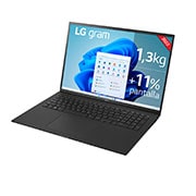 LG gram 17Z90Q Windows 11 Home - Portátil ultraligero de 43,6 cm (17") WQXGA 16:10 IPS (1,4 Kg, autonomía 11h, Intel EvoTM i7 12ª gen., Iris Xe,  32GB RAM, 512GB SSD NVMe, Grafica RTX2050 con 4GB GDDR6 ) Negro - Teclado Español, 17Z90Q-E.AD75B