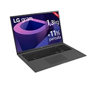 LG gram 17Z90Q Windows 11 Home - Portátil ultraligero de 43,6 cm (17") WQXGA 16:10 IPS (1,3 Kg, autonomía 12h, Intel EvoTM i7 12ª gen., Iris Xe,  16GB RAM, 1TB SSD NVMe) Plata - Teclado Español, 17Z90Q-G.AA79B