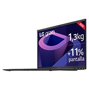 LG gram 17Z90Q Windows 11 Home - Portátil ultraligero de 43,6 cm (17") WQXGA 16:10 IPS (1,3 Kg, autonomía 12h, Intel EvoTM i7 12ª gen., Iris Xe,  32GB RAM, 1TB SSD NVMe) Negro - Teclado Español, 17Z90Q-G.AD78B